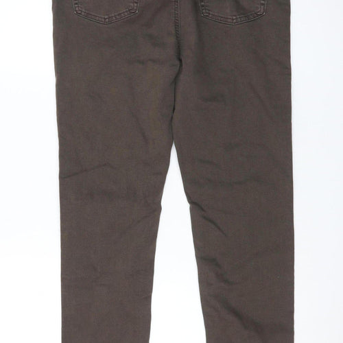 Primark Women Brown Skinny Jeans Size 12 High Rise Denim Co
