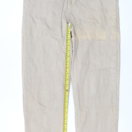 Primark Women’s Beige Straight Leg Jeans Size 10 Regular Fit