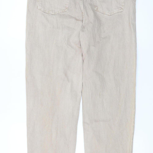 Primark Women’s Beige Straight Leg Jeans Size 10 Regular Fit