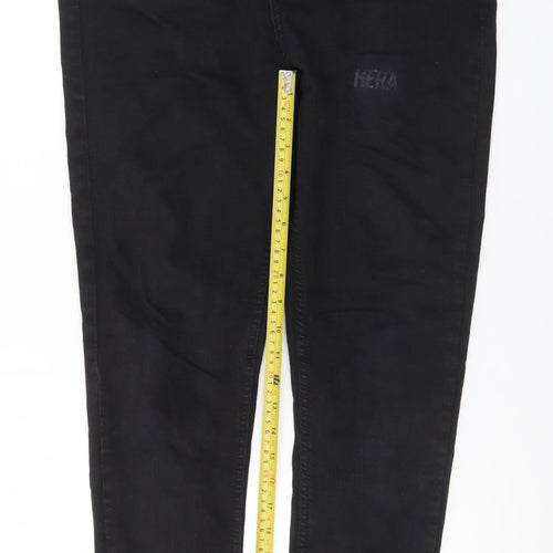 HERA Men’s Black 34S Slim Fit Skinny Jeans Denim Stretch