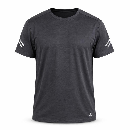 Next Mens Black Athletic Running T-Shirt L Lightweight Reflective