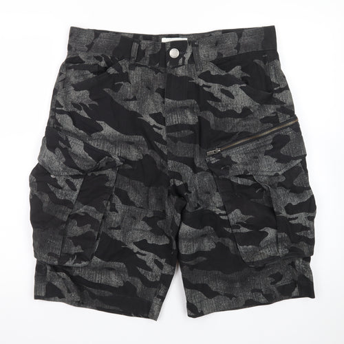Firetrap Men's Black Camouflage Cargo Shorts Size M