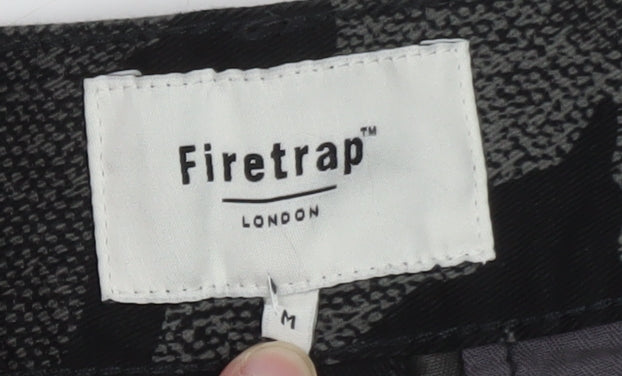 Firetrap Men's Black Camouflage Cargo Shorts Size M