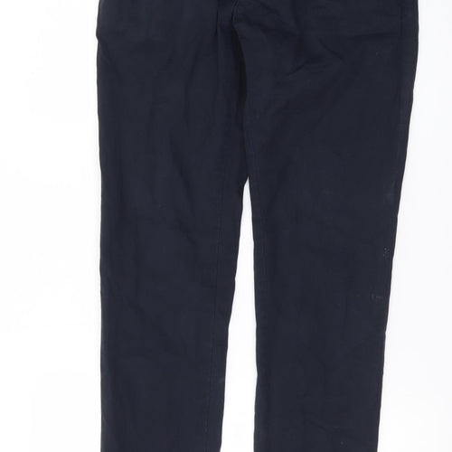 Zara Man Blue Slim Fit Chino Trousers Men's 31W Straight Casual