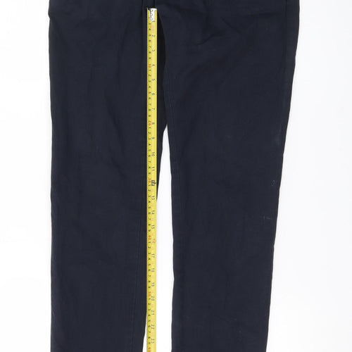 Zara Man Blue Slim Fit Chino Trousers Men's 31W Straight Casual