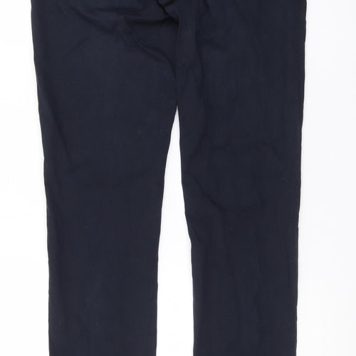Zara Man Blue Slim Fit Chino Trousers Men's 31W Straight Casual