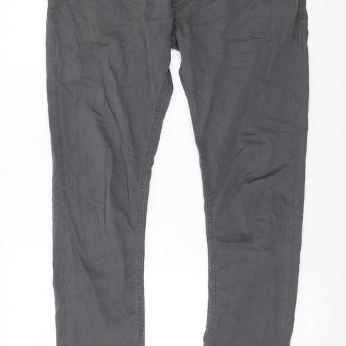 Zara Man Grey Slim Fit Jeans Mens 32in Waist Straight Leg