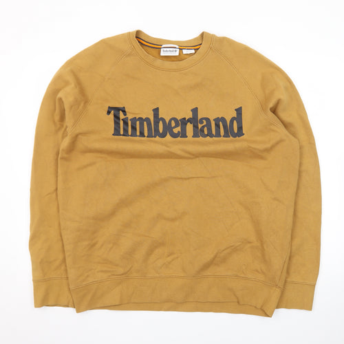 Timberland Men's Brown XL Crew Neck Pullover Sweatshirt