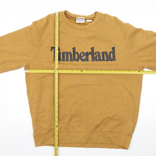 Timberland Men's Brown XL Crew Neck Pullover Sweatshirt