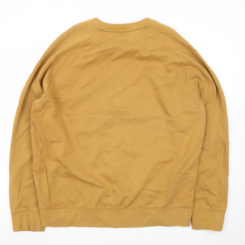 Timberland Men's Brown XL Crew Neck Pullover Sweatshirt