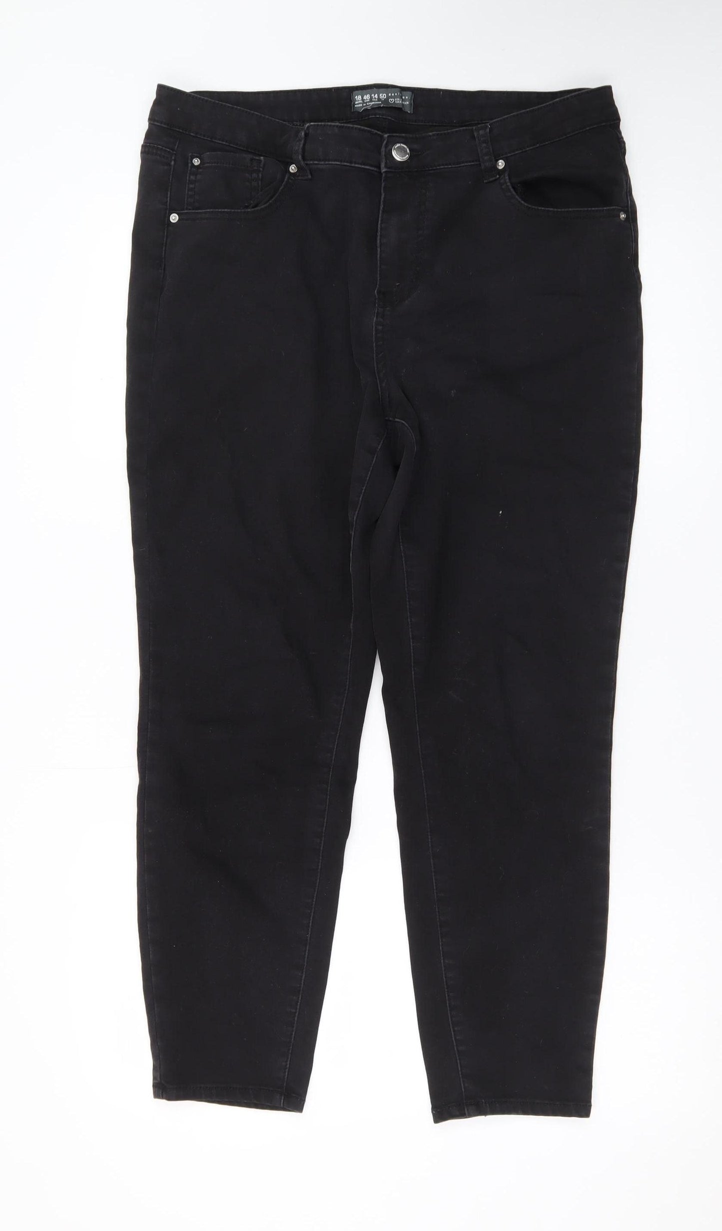Primark Women Black Size 18 Skinny Jeans with Stretch