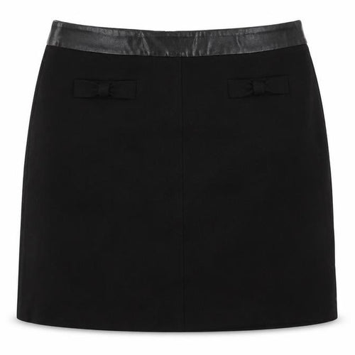 Oasis Women’s Black Size 16 Pencil Skirt with Bow Waist Detail