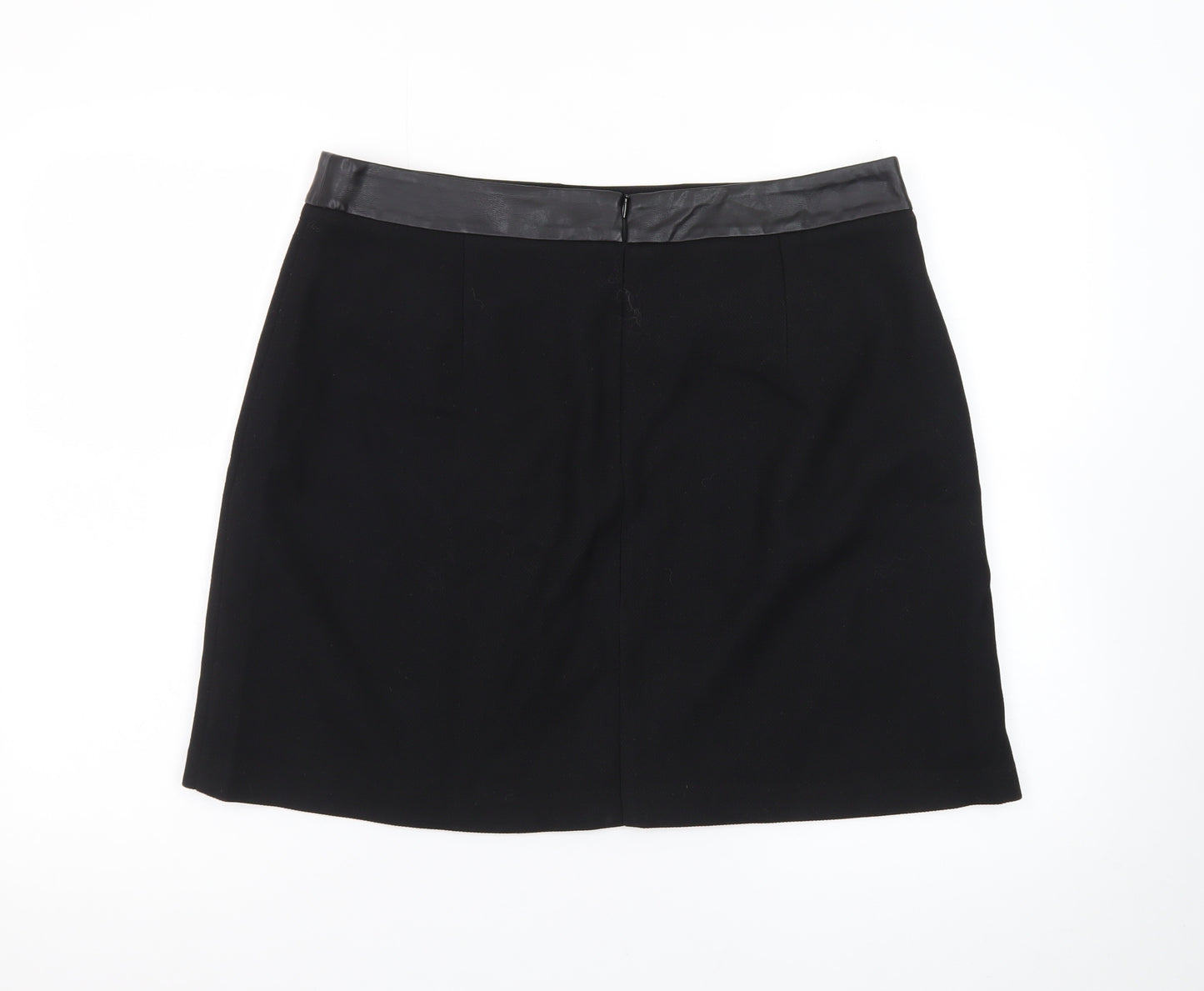 Oasis Women’s Black Size 16 Pencil Skirt with Bow Waist Detail