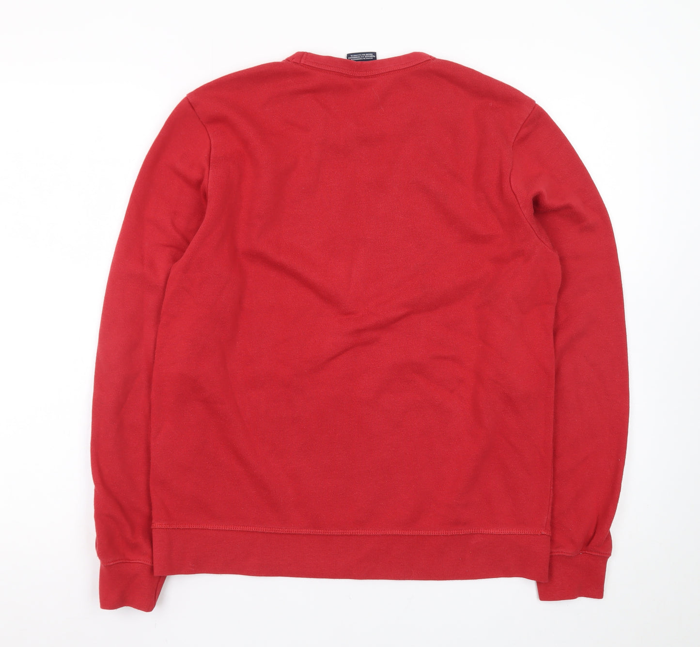 Champion Womens Red Crew Neck Pullover Sweatshirt Size L Classic Fit