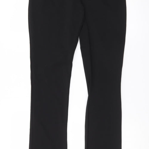 Boohoo Women Black Size 14 Bootcut Jeans with Slit Hem