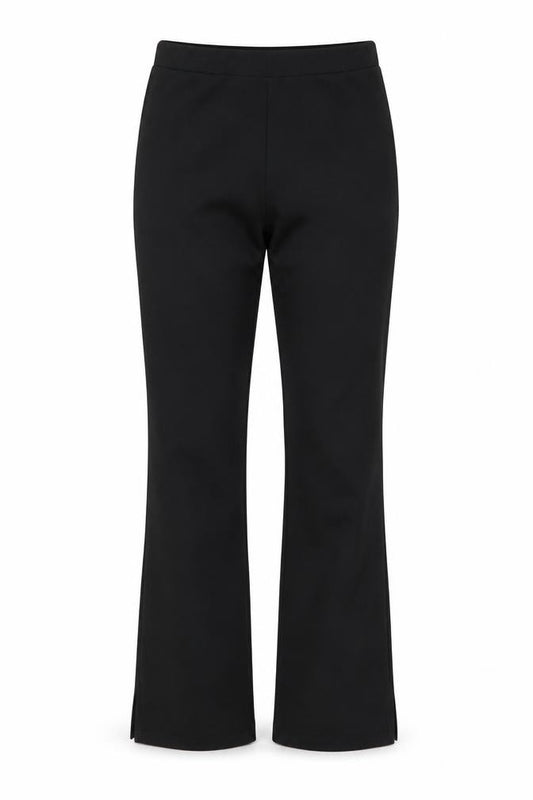 Boohoo Women Black Size 14 Bootcut Jeans with Slit Hem
