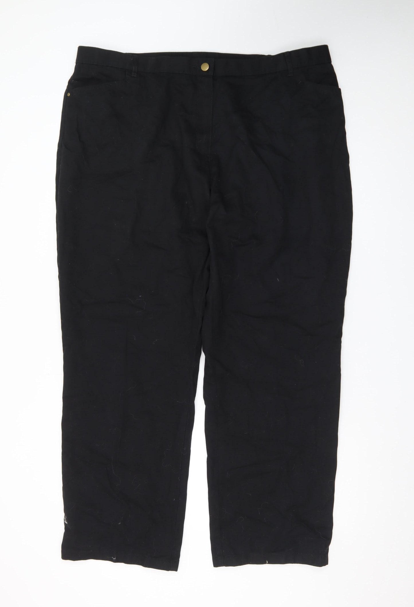 Marks and Spencer Women’s Black Straight Leg Jeans UK 22