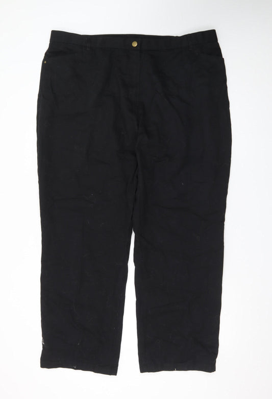 Marks and Spencer Women’s Black Straight Leg Jeans UK 22