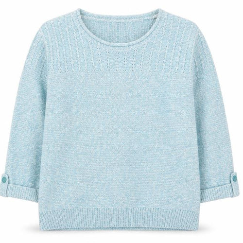 Isle Women’s Blue Acrylic Cable-Knit Jumper Size 14-16