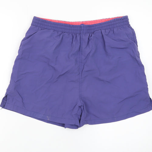 BHS Men’s Purple Swim Shorts Large Quick Dry Elastic Waist
