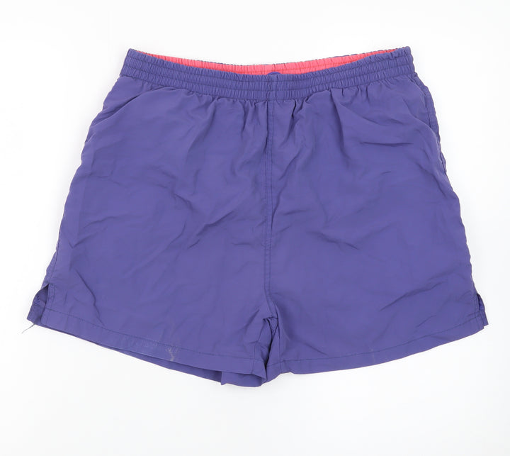 BHS Men’s Purple Swim Shorts Large Quick Dry Elastic Waist