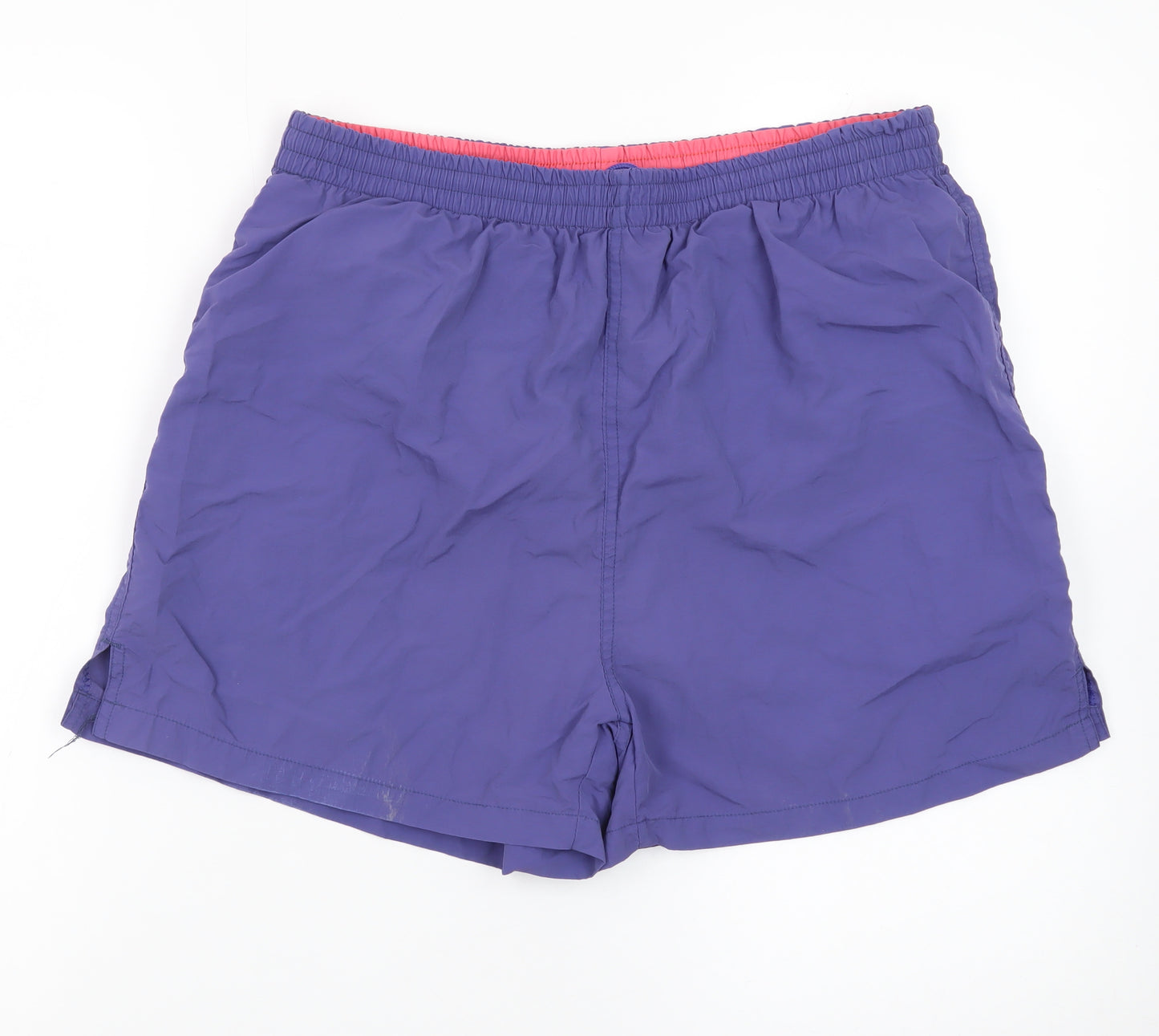 BHS Men’s Purple Swim Shorts Large Quick Dry Elastic Waist
