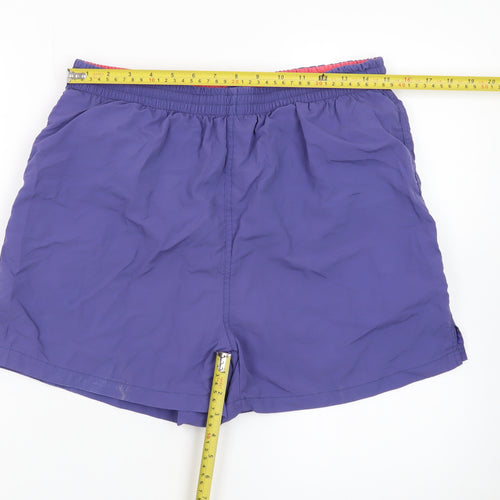 BHS Men’s Purple Swim Shorts Large Quick Dry Elastic Waist
