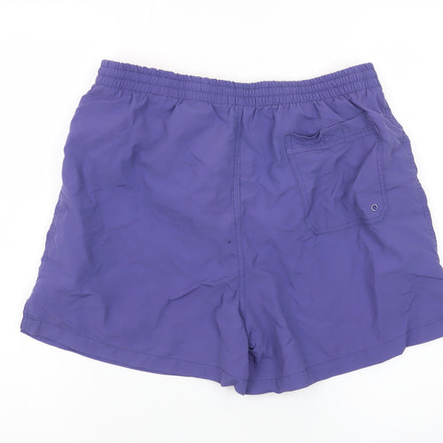 BHS Men’s Purple Swim Shorts Large Quick Dry Elastic Waist