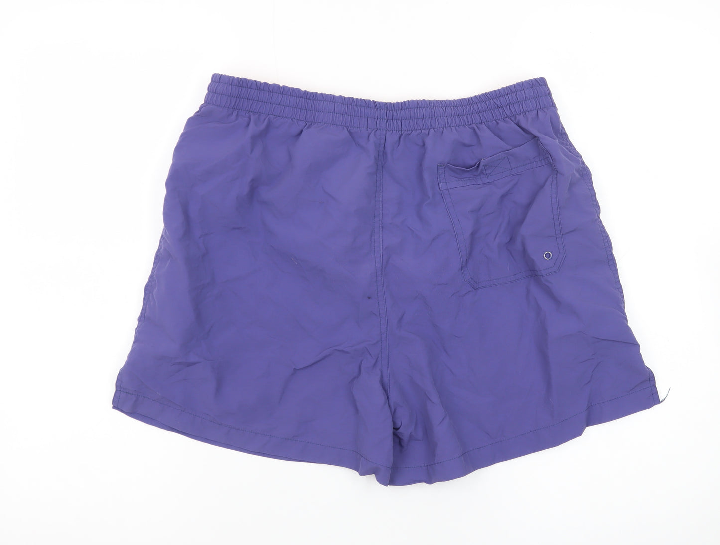 BHS Men’s Purple Swim Shorts Large Quick Dry Elastic Waist