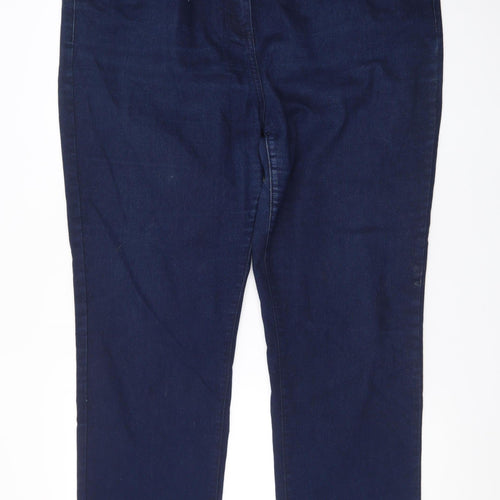David Emanuel Women's Blue Size 20 Straight Leg Stretch Jeans
