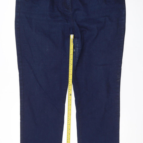 David Emanuel Women's Blue Size 20 Straight Leg Stretch Jeans