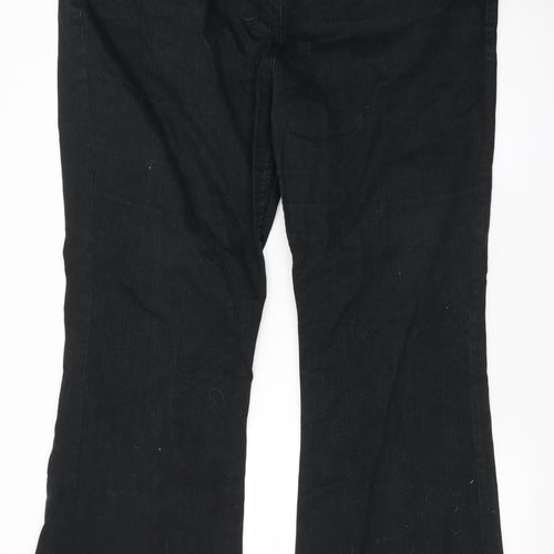 George Women's Black Bootcut Jeans Size 22 Regular Fit Denim