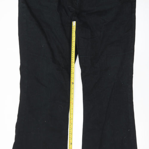 George Women's Black Bootcut Jeans Size 22 Regular Fit Denim