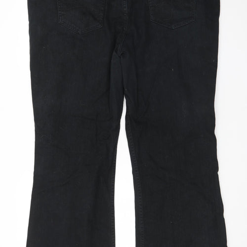 George Women's Black Bootcut Jeans Size 22 Regular Fit Denim