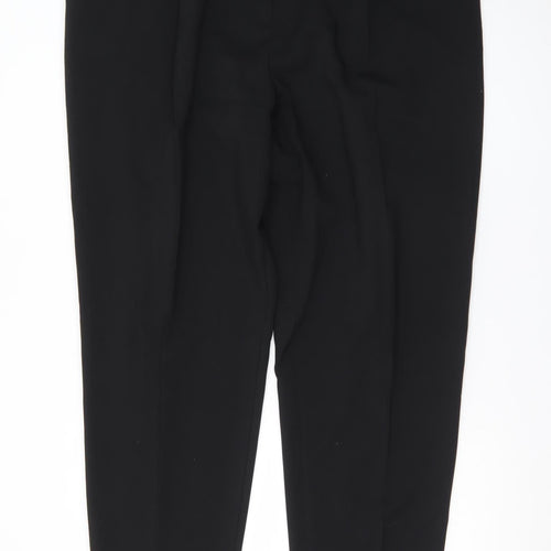 Marks and Spencer Women's Black Size 22 Long Tapered Trousers