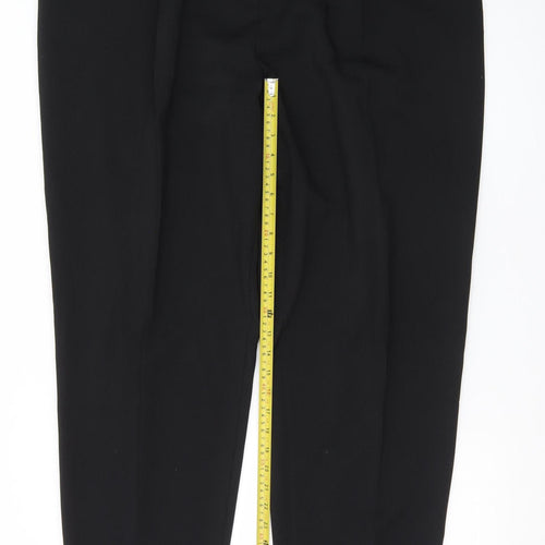 Marks and Spencer Women's Black Size 22 Long Tapered Trousers