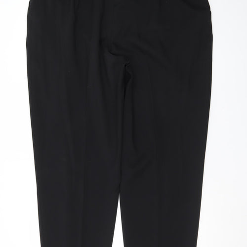 Marks and Spencer Women's Black Size 22 Long Tapered Trousers