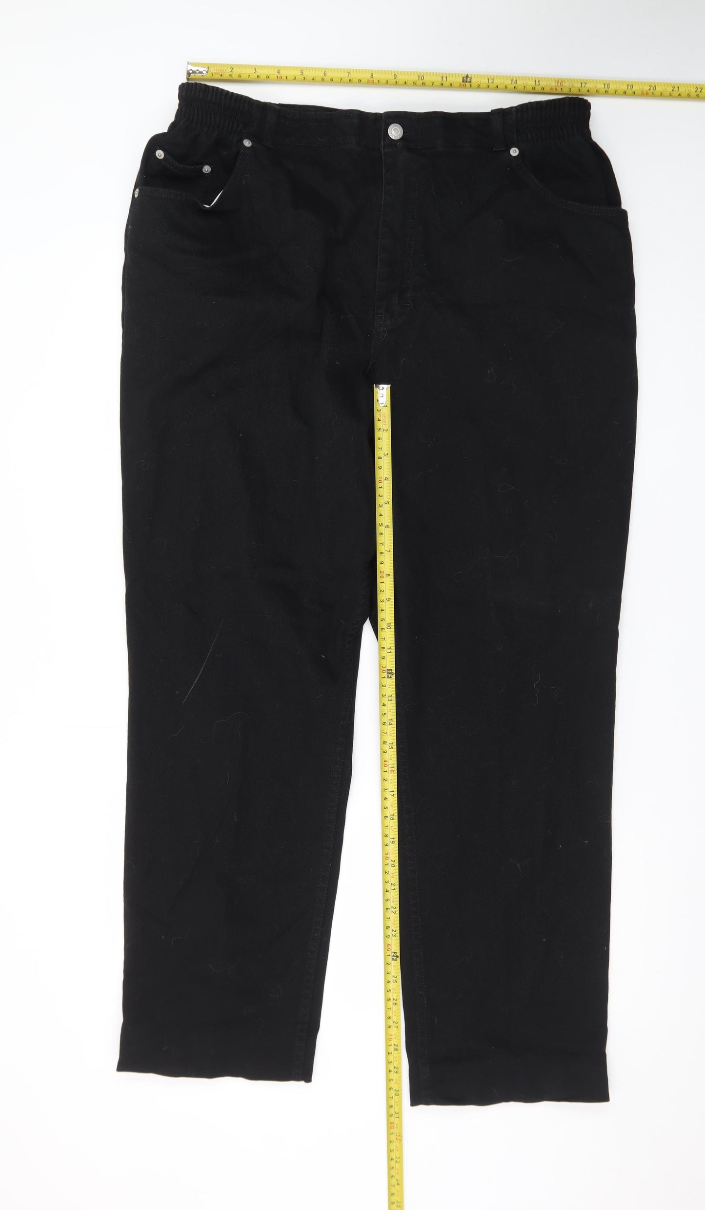Marks and Spencer Women’s Black Straight Jeans Size 20 Long