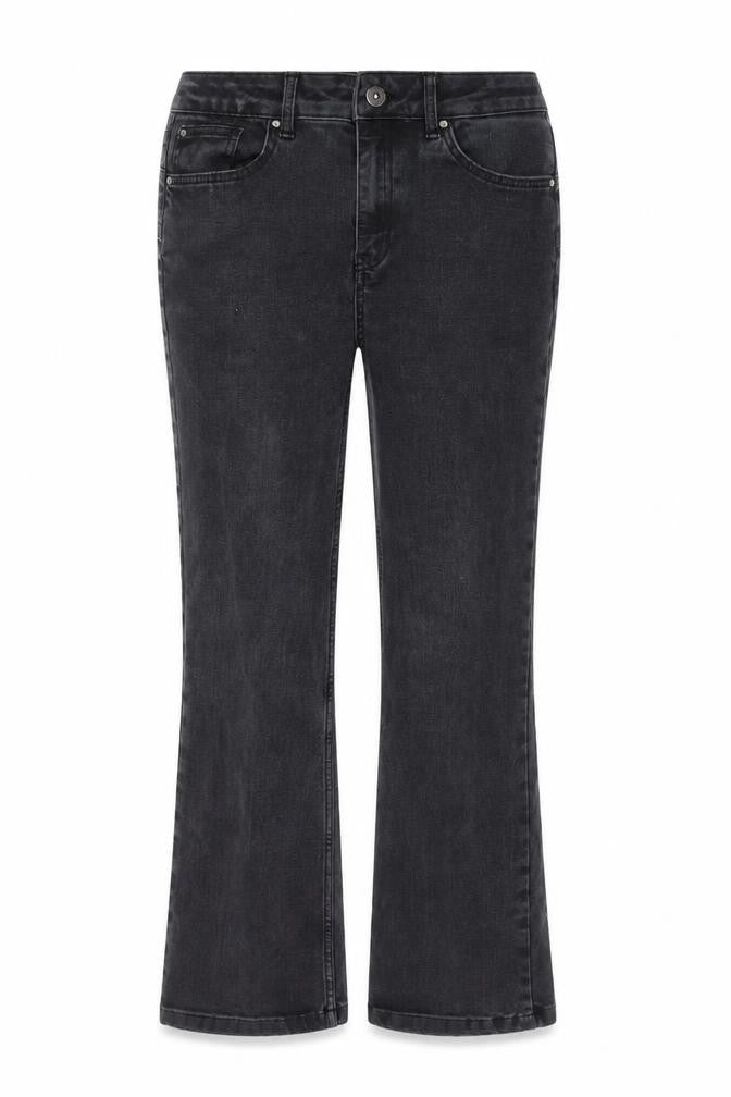 Front view of George Women’s Black Straight Leg Stretch Jeans, size UK 12