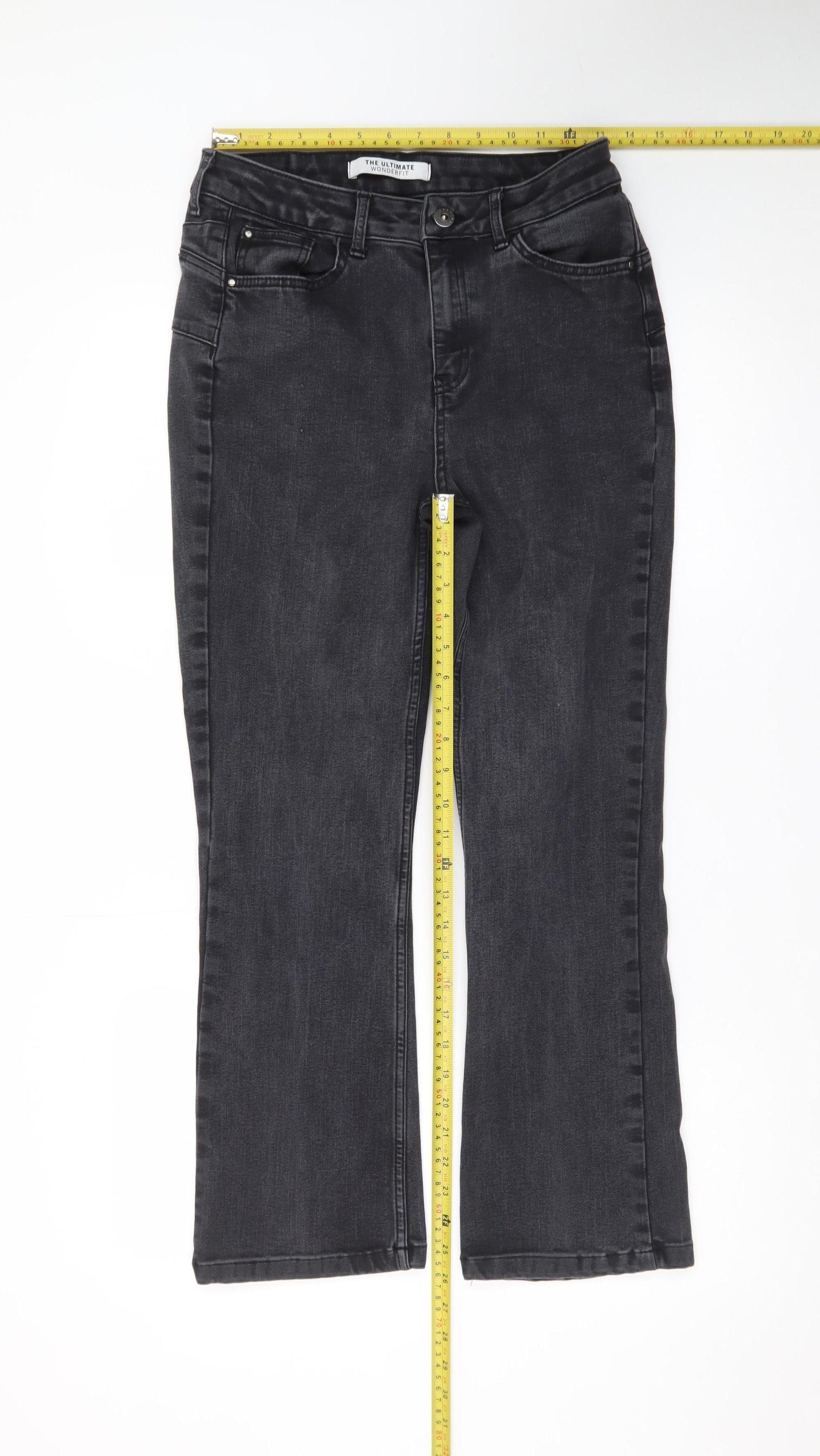George Women’s Black Straight Leg Stretch Jeans Size 12