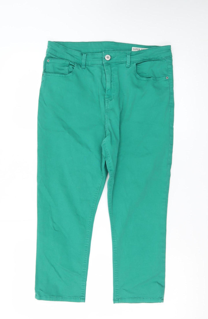 Marks and Spencer Womens Green Skinny Jeans Size 12