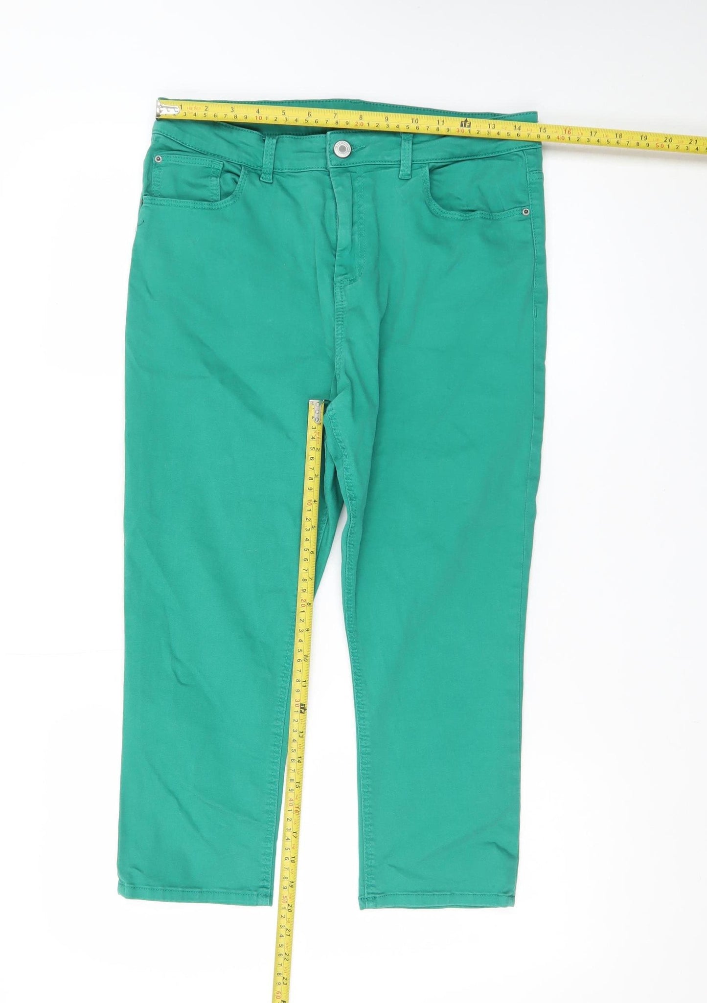 Marks and Spencer Womens Green Skinny Jeans Size 12