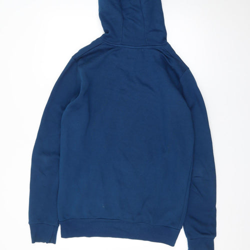 McKenzie Men's Blue Pullover Hoodie Medium Cotton Blend Casual