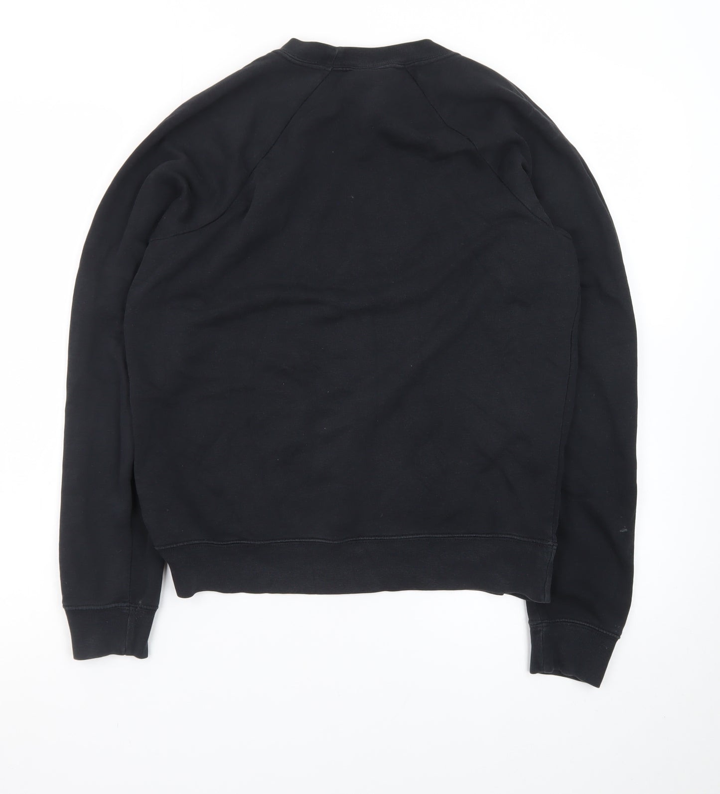 Nike Men's Black Small Crew Neck Pullover Sweatshirt Regular Fit