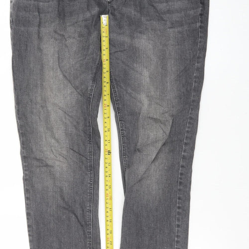 Next Men's Grey Regular Fit Stretch Denim Jeans Size 32W 31L