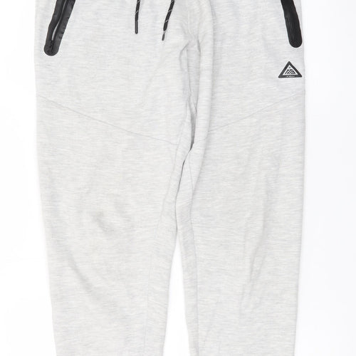 -9°PEAK Men's Grey Jogger Sweatpants S Elastic Waist Pockets