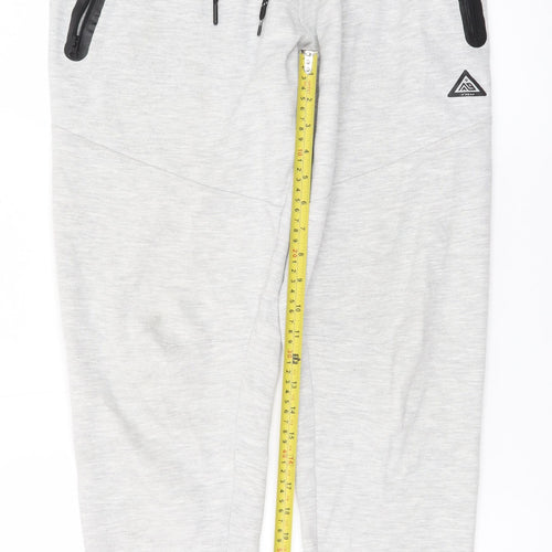 -9°PEAK Men's Grey Jogger Sweatpants S Elastic Waist Pockets