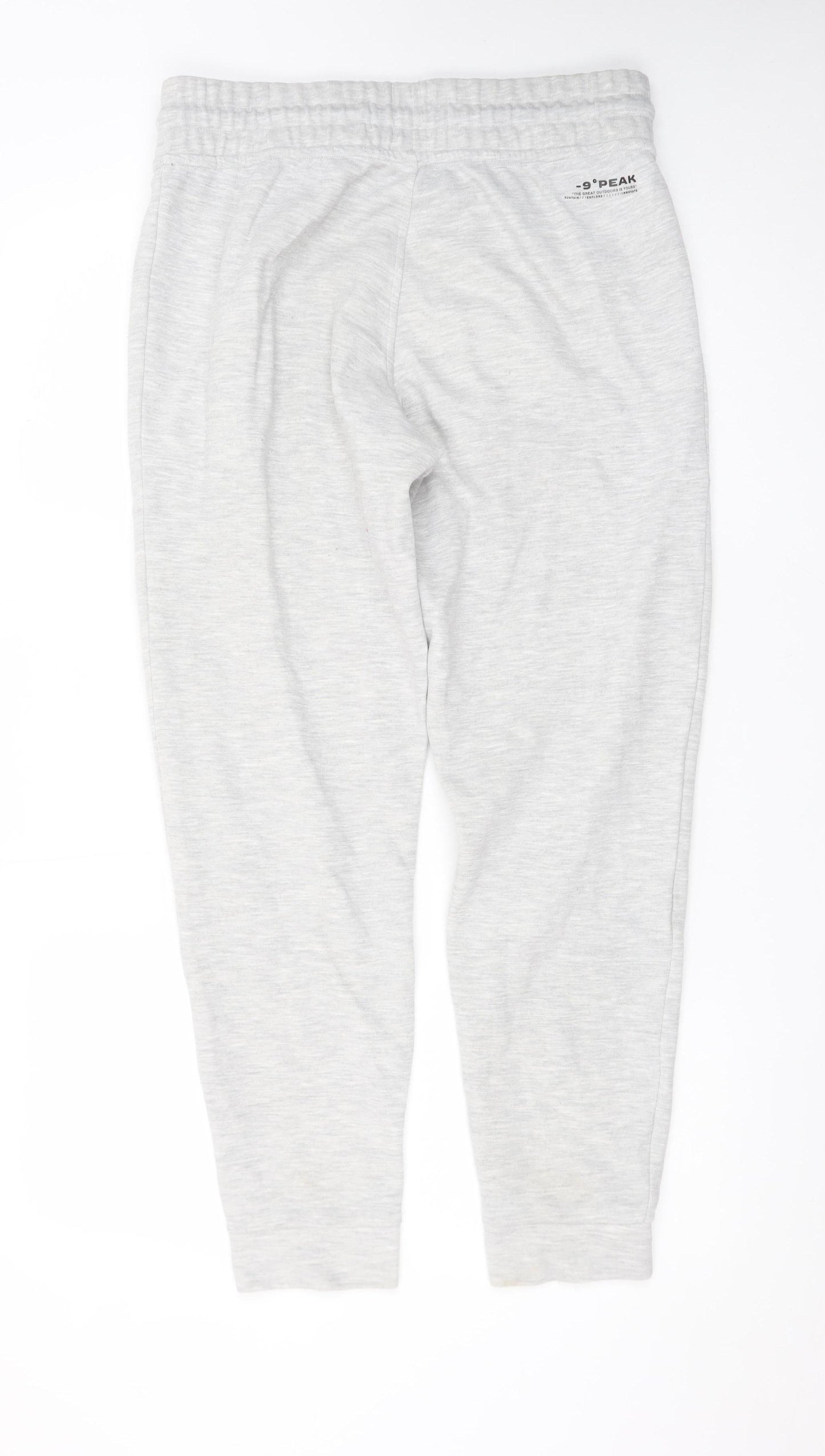 -9°PEAK Men's Grey Jogger Sweatpants S Elastic Waist Pockets