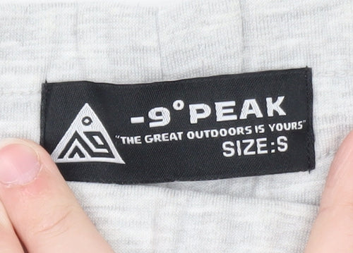 -9°PEAK Men's Grey Jogger Sweatpants S Elastic Waist Pockets