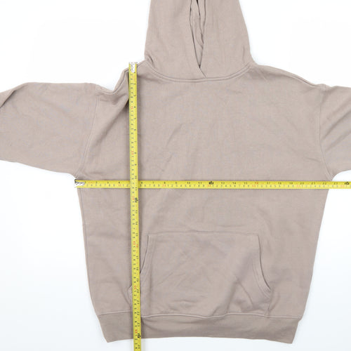 New Look Women's Beige Pullover Hoodie Size S Casual Cotton Blend